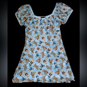 Teddy bear babydoll dress